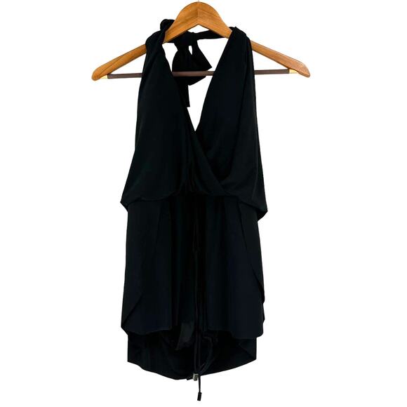 Magicsuit NWT Bianca One Piece Romper Halter Swimsuit Black Size 12 Wireless Bra - Picture 2 of 10